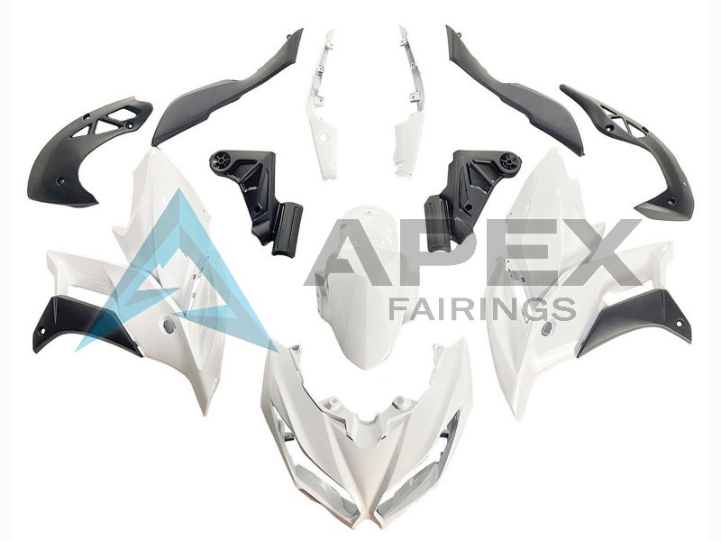 White  Versys - Kawasaki Versys650 (2022-2025) ABS Fairings | Apex Fairings