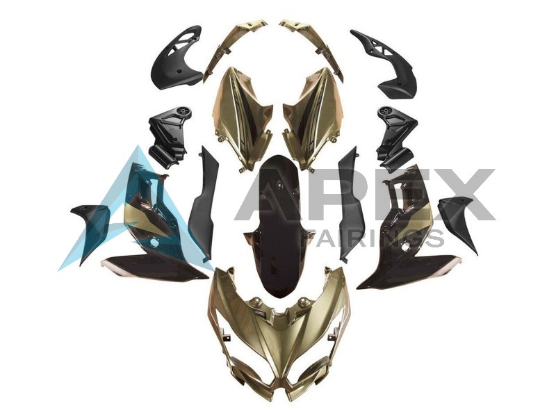 Glossy Black  Versys - Kawasaki Versys650 (2022-2025) ABS Fairings | Apex Fairings