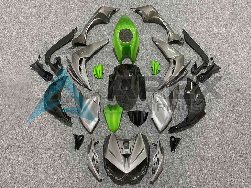 Grey Green Black - Kawasaki Z1000 (2014-2016) ABS Fairings | Apex Fairings