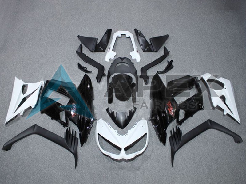 White Glossy Black Red - Kawasaki Z1000SX (2011-2016) ABS Fairings | Apex Fairings