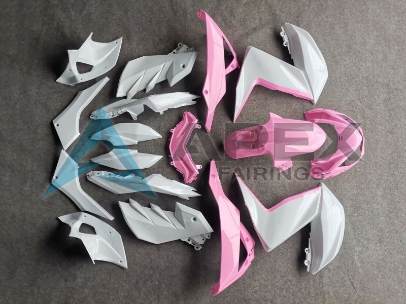 White Pink - Kawasaki Z250 / Z300 (2015-2016) ABS Fairings | Apex Fairings