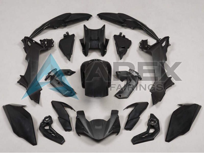 Matte Black - Kawasaki Z650 (2017-2019) ABS Fairings | Apex Fairings