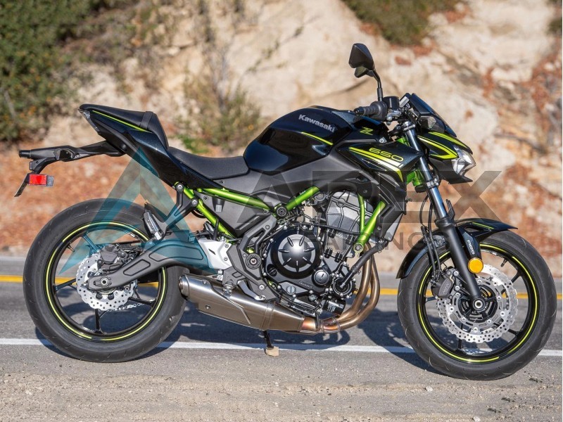 Black Yellow - Kawasaki Z650 (2020-2025) ABS Fairings | Apex Fairings