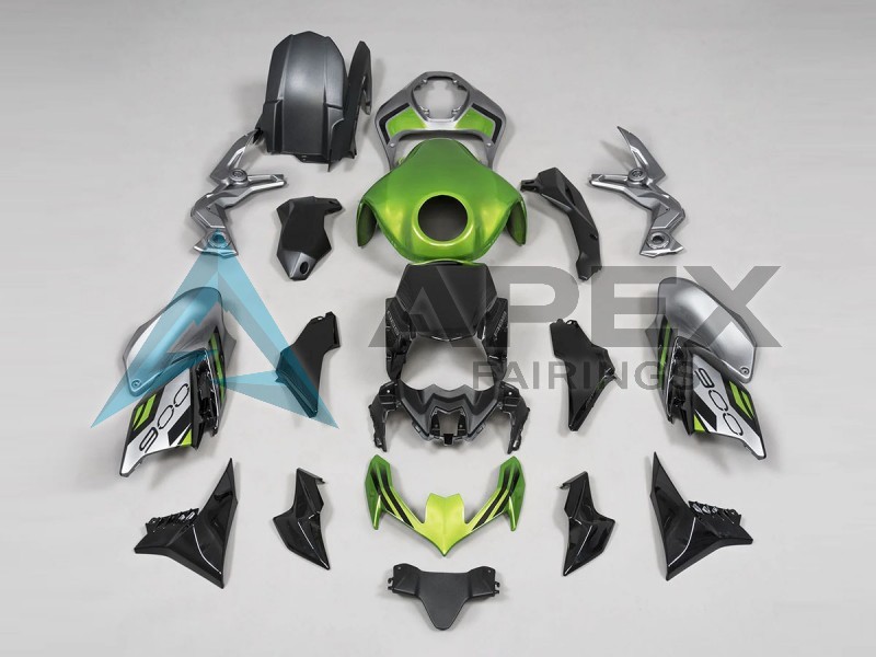 Green Black Gray - Kawasaki Z900 (2020-2024) ABS Fairings | Apex Fairings