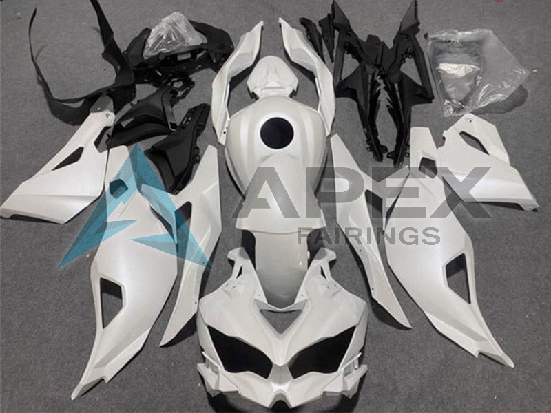 Pearl White - Kawasaki ZX-25R (2019-2026) ABS Fairings | Apex Fairings