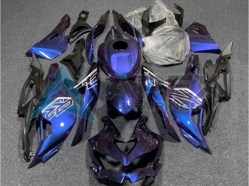 Purple Blue Gradient - Kawasaki ZX-25R / ZX-4R / ZX-4RR (2019-2025) ABS Fairings | Apex Fairings