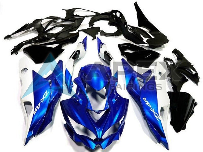 White Blue - Kawasaki ZX-25R / ZX-4R / ZX-4RR (2019-2025) ABS Fairings | Apex Fairings