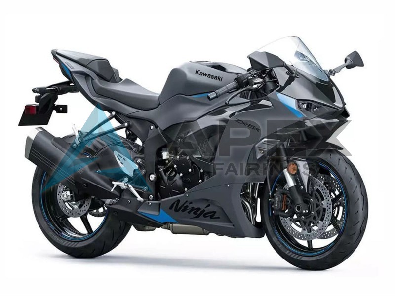 Grey - Kawasaki ZX-6R (2024-2026) ABS Fairings | Apex Fairings