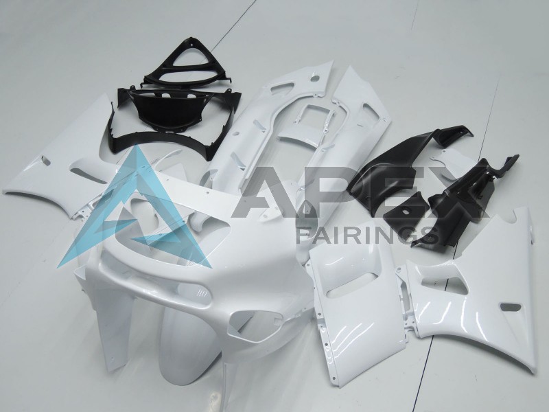 White - Kawasaki ZZR400 (1993-2007) ABS Fairings | Apex Fairings