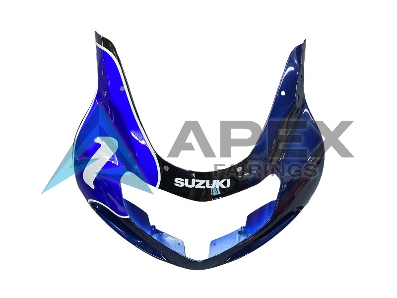 Blue White Silver Castrol Dunlop - Suzuki GSX-R1000 (2000-2002) ABS Fairings | Apex Fairings — view 4