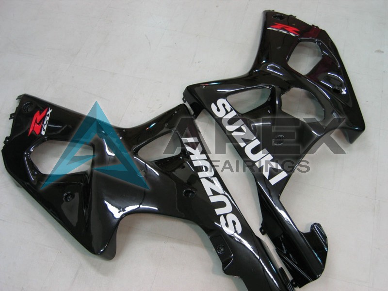 Glossy Black - Suzuki GSX-R1000 (2000-2002) ABS Fairings | Apex Fairings — view 2