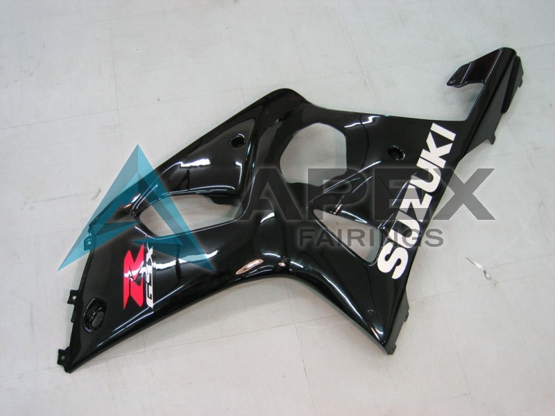 Glossy Black - Suzuki GSX-R1000 (2000-2002) ABS Fairings | Apex Fairings — view 3