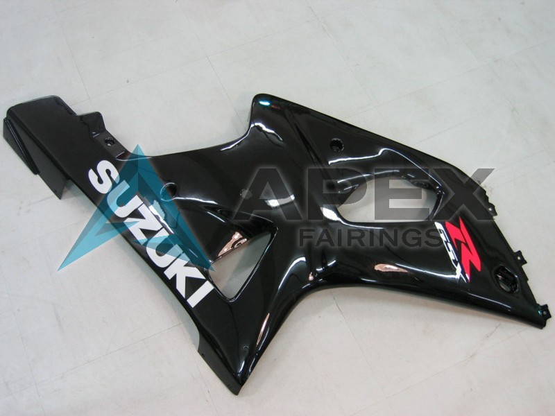 Glossy Black - Suzuki GSX-R1000 (2000-2002) ABS Fairings | Apex Fairings — view 4
