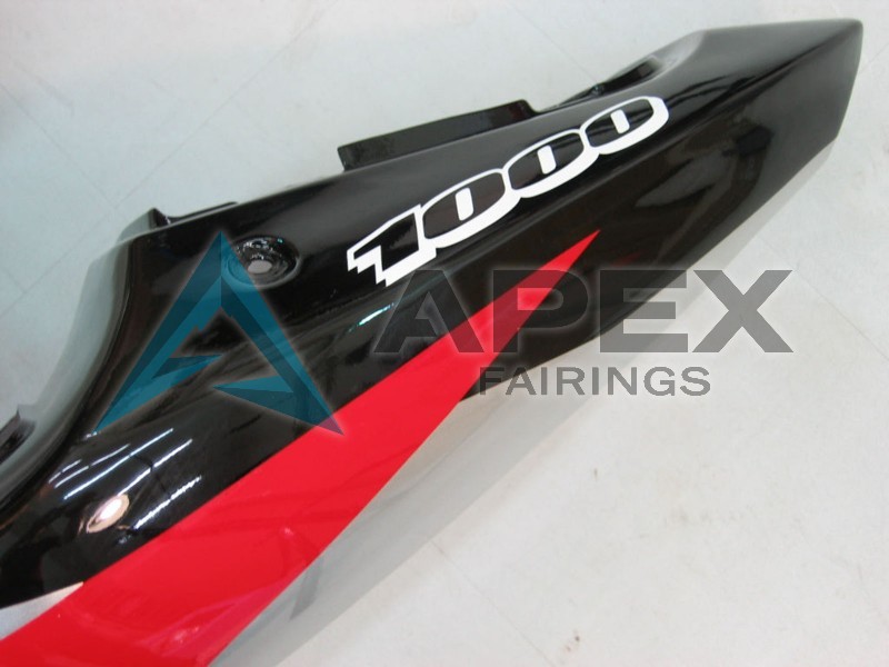 Red Silver White Black - Suzuki GSX-R1000 (2000-2002) ABS Fairings | Apex Fairings — view 4