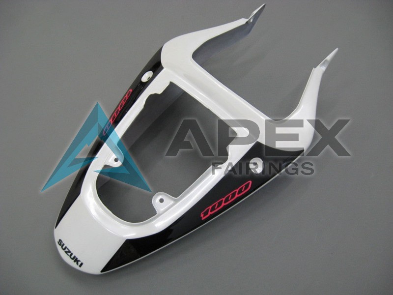 White Blue Black Red - Suzuki GSX-R1000 (2000-2002) ABS Fairings | Apex Fairings — view 2