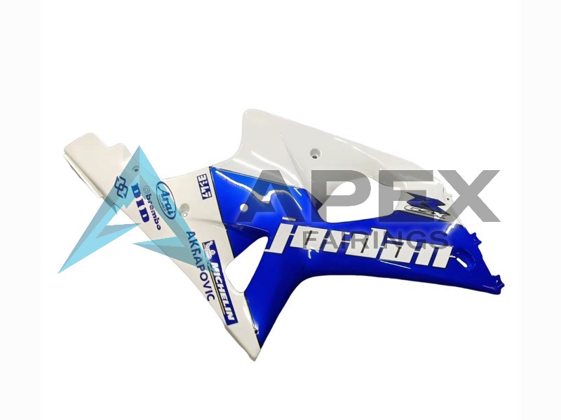 White Blue Jordan 59 - Suzuki GSX-R1000 (2000-2002) ABS Fairings | Apex Fairings — view 4