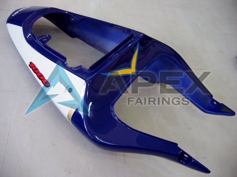 Yellow Dark Blue White Motul Corona - Suzuki GSX-R1000 (2000-2002) ABS Fairings | Apex Fairings — view 4