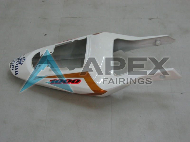 Yellow White Blue Black Corona - Suzuki GSX-R1000 (2003-2004) ABS Fairings | Apex Fairings — view 4