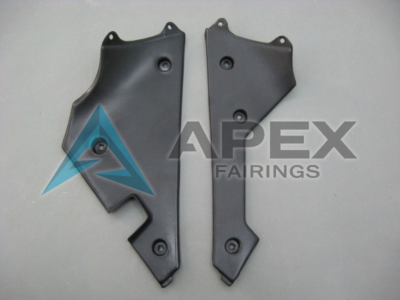 Glossy Black White Grey Red - Suzuki GSX-R1000 (2003-2004) ABS Fairings | Apex Fairings — view 3