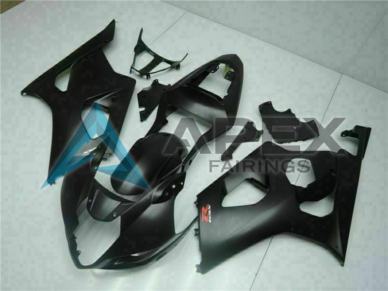 Matte Black Red - Suzuki GSX-R1000 (2003-2004) ABS Fairings | Apex Fairings — view 2