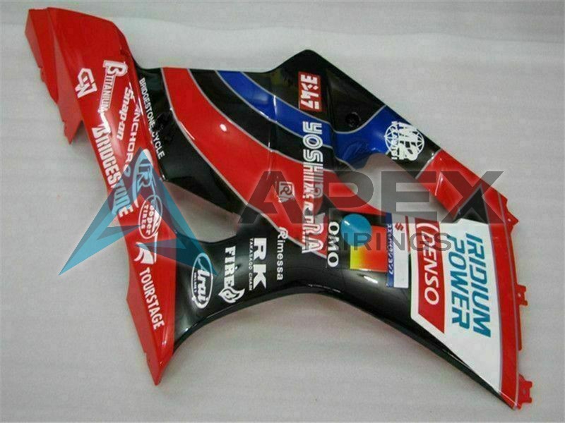 Red Black Blue Yoshimura - Suzuki GSX-R1000 (2003-2004) ABS Fairings | Apex Fairings — view 4