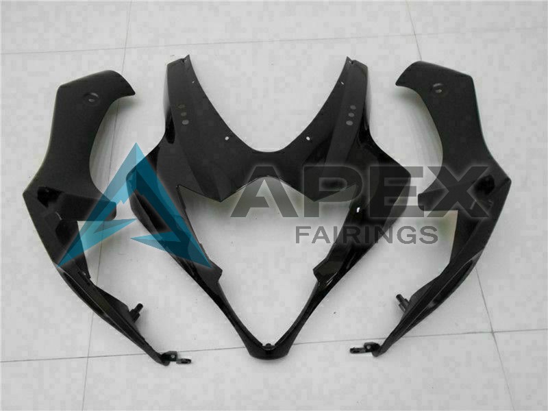 Glossy Black - Suzuki GSX-R1000 (2005-2006) ABS Fairings | Apex Fairings — view 3