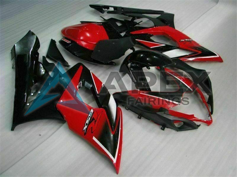 Red Glossy Black Matte Black - Suzuki GSX-R1000 (2005-2006) ABS Fairings | Apex Fairings — view 2