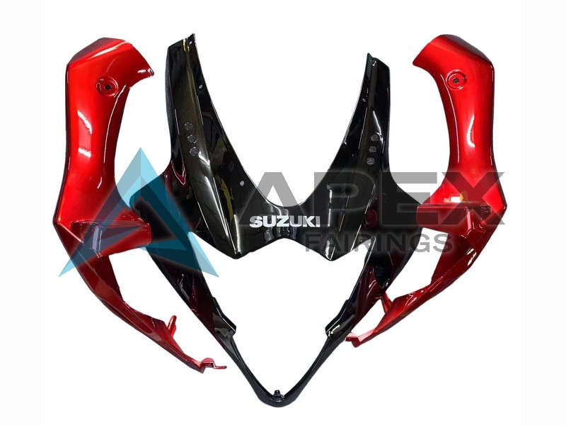 Red Glossy Black - Suzuki GSX-R1000 (2005-2006) ABS Fairings | Apex Fairings — view 4