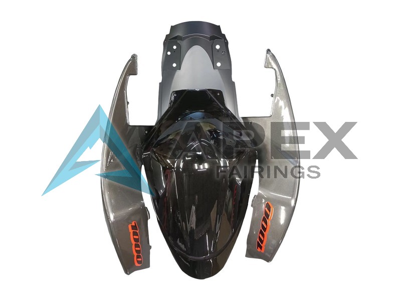 Silver Black Red - Suzuki GSX-R1000 (2005-2006) ABS Fairings | Apex Fairings — view 4