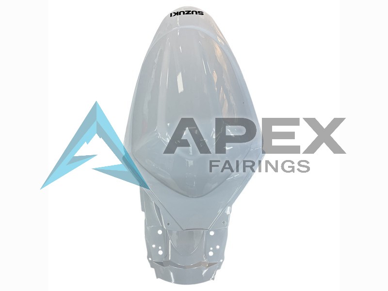 White Black - Suzuki GSX-R1000 (2005-2006) ABS Fairings | Apex Fairings — view 4