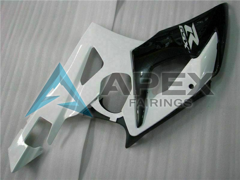 White Glossy Black - Suzuki GSX-R1000 (2005-2006) ABS Fairings | Apex Fairings — view 4