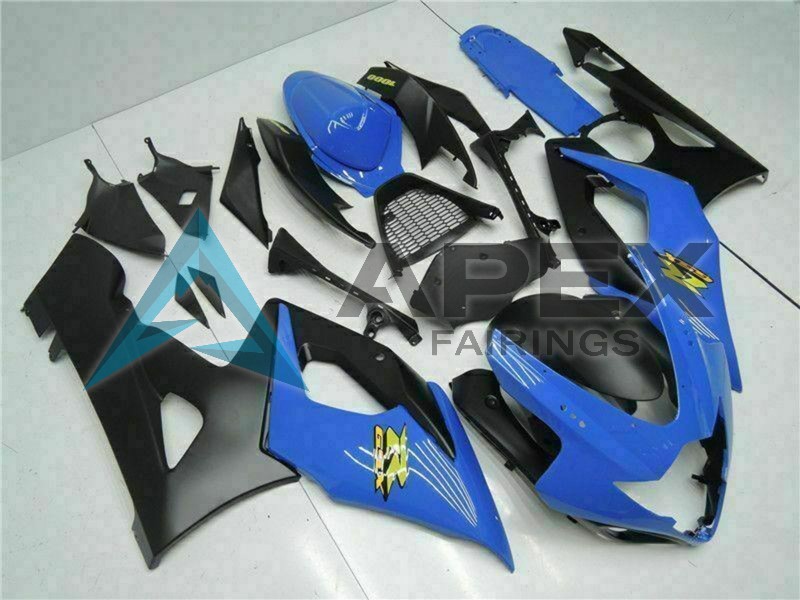 Blue Black - Suzuki GSX-R1000 (2005-2006) ABS Fairings | Apex Fairings — view 3