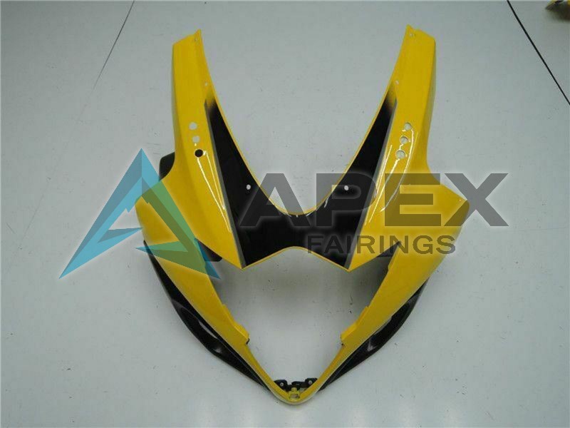 Yellow Glossy Black Red - Suzuki GSX-R1000 (2005-2006) ABS Fairings | Apex Fairings — view 4