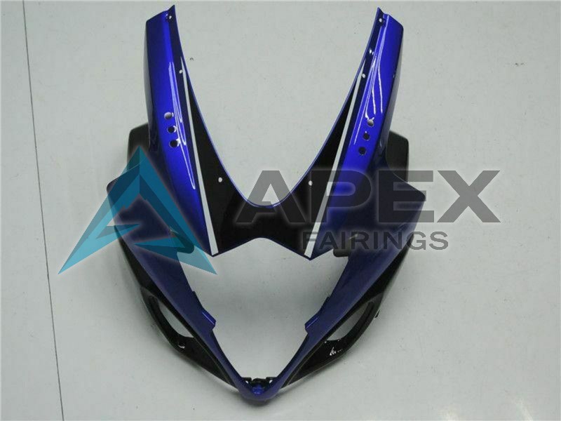 Blue Black - Suzuki GSX-R1000 (2005-2006) ABS Fairings | Apex Fairings — view 2