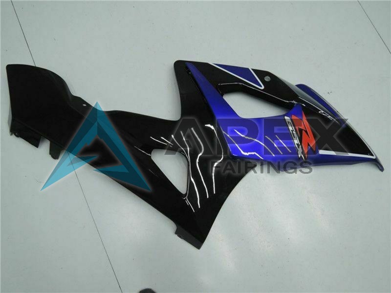 Blue Black - Suzuki GSX-R1000 (2005-2006) ABS Fairings | Apex Fairings — view 4