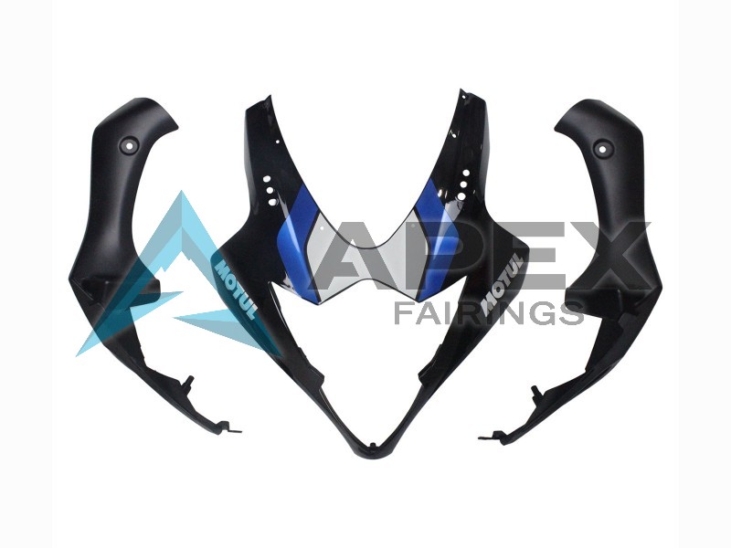Black Blue White Motul - Suzuki GSX-R1000 (2005-2006) ABS Fairings | Apex Fairings — view 4