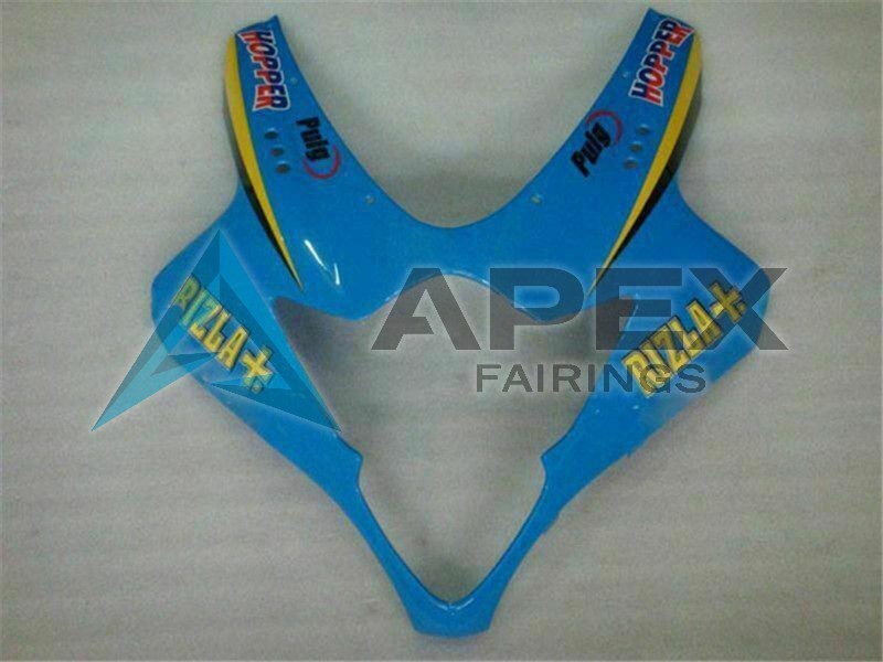 Blue Gold Black Rizla - Suzuki GSX-R1000 (2005-2006) ABS Fairings | Apex Fairings — view 3