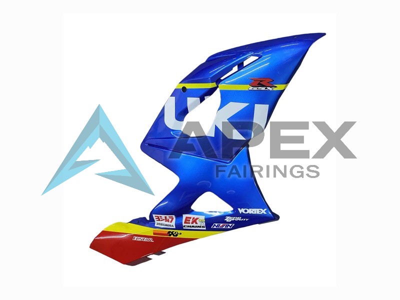 Blue Yellow Red White - Suzuki GSX-R1000 (2005-2006) ABS Fairings | Apex Fairings — view 4