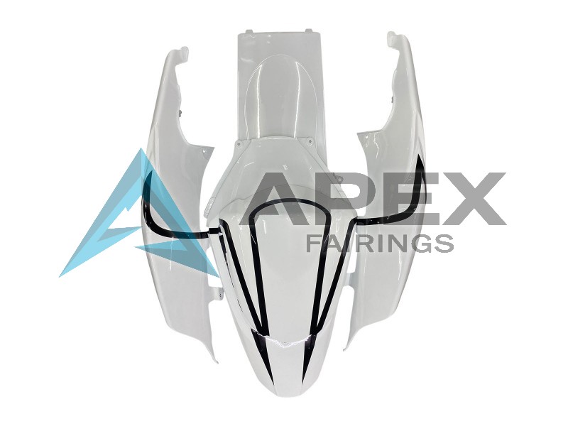 White Black Alstare Corona Motul - Suzuki GSX-R1000 (2007-2008) ABS Fairings | Apex Fairings — view 4
