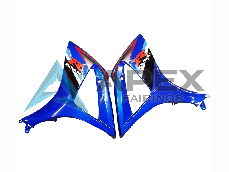 White Blue Black Red - Suzuki GSX-R1000 (2007-2008) ABS Fairings | Apex Fairings — view 4
