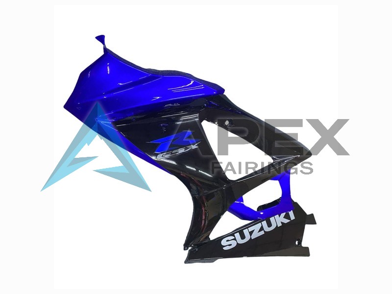 Blue Glossy Black - Suzuki GSX-R1000 (2007-2008) ABS Fairings | Apex Fairings — view 4