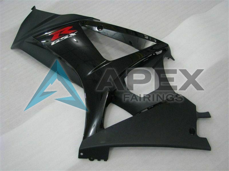 Glossy Black Matte Black Red - Suzuki GSX-R1000 (2007-2008) ABS Fairings | Apex Fairings — view 4