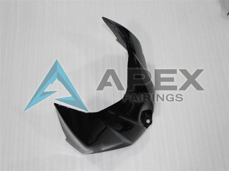 Glossy Black Matte Black White - Suzuki GSX-R1000 (2007-2008) ABS Fairings | Apex Fairings — view 4