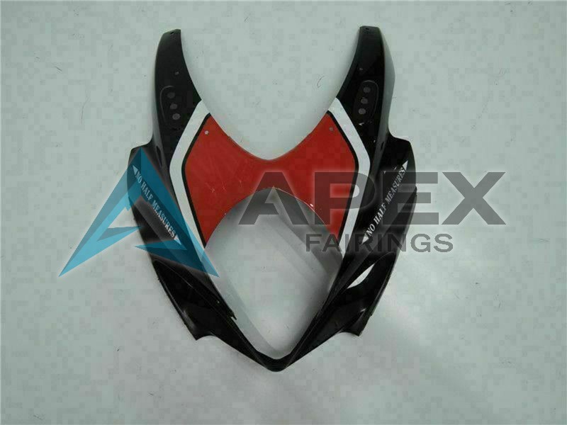 Glossy Black Red White - Suzuki GSX-R1000 (2007-2008) ABS Fairings | Apex Fairings — view 4