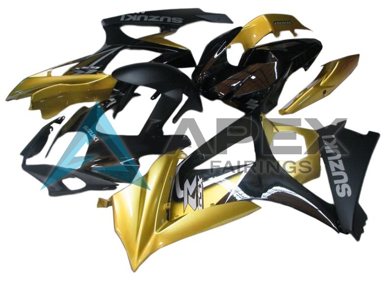 Gold Black Silver Decal - Suzuki GSX-R1000 (2007-2008) ABS Fairings | Apex Fairings — view 2