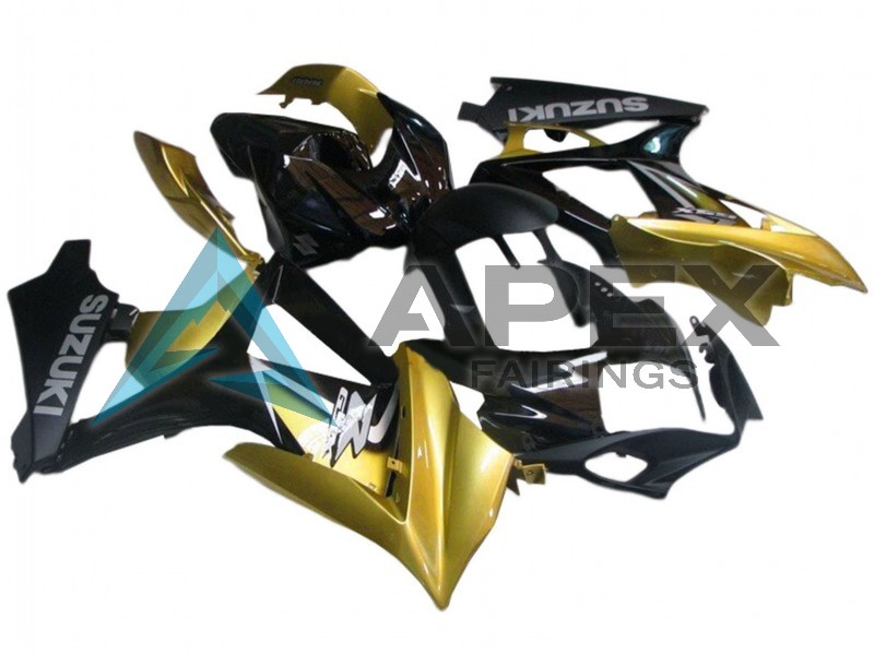 Gold Black Silver Decal - Suzuki GSX-R1000 (2007-2008) ABS Fairings | Apex Fairings — view 3