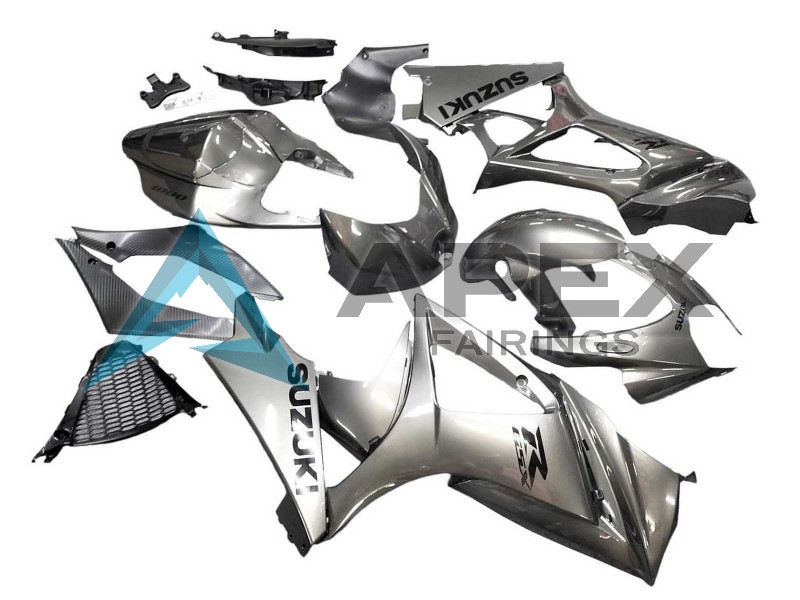 Grey - Suzuki GSX-R1000 (2007-2008) ABS Fairings | Apex Fairings — view 2