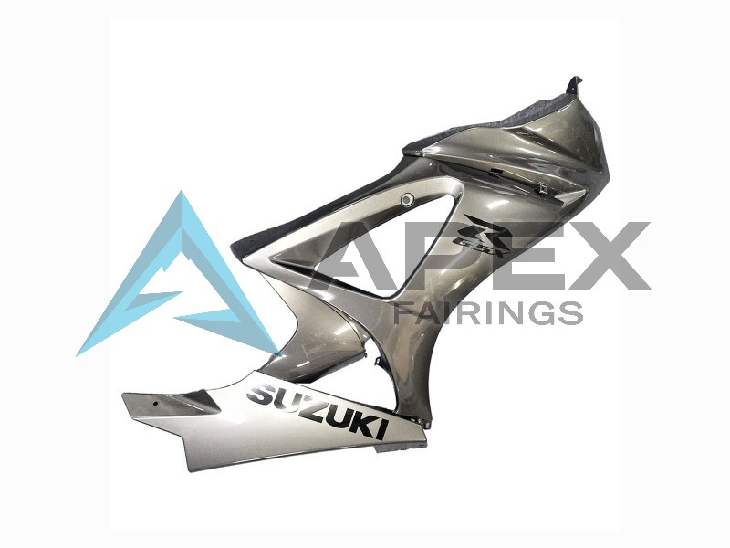 Grey - Suzuki GSX-R1000 (2007-2008) ABS Fairings | Apex Fairings — view 4