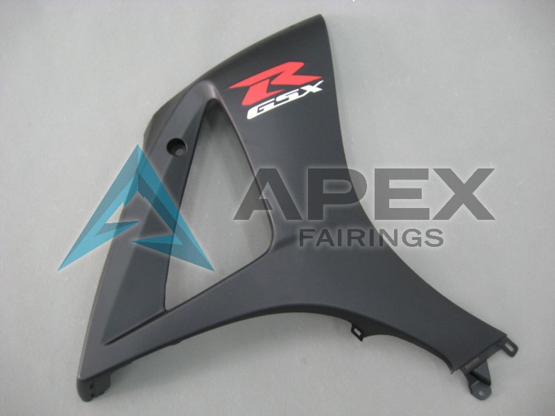 Matte Black Glossy Black - Suzuki GSX-R1000 (2007-2008) ABS Fairings | Apex Fairings — view 2