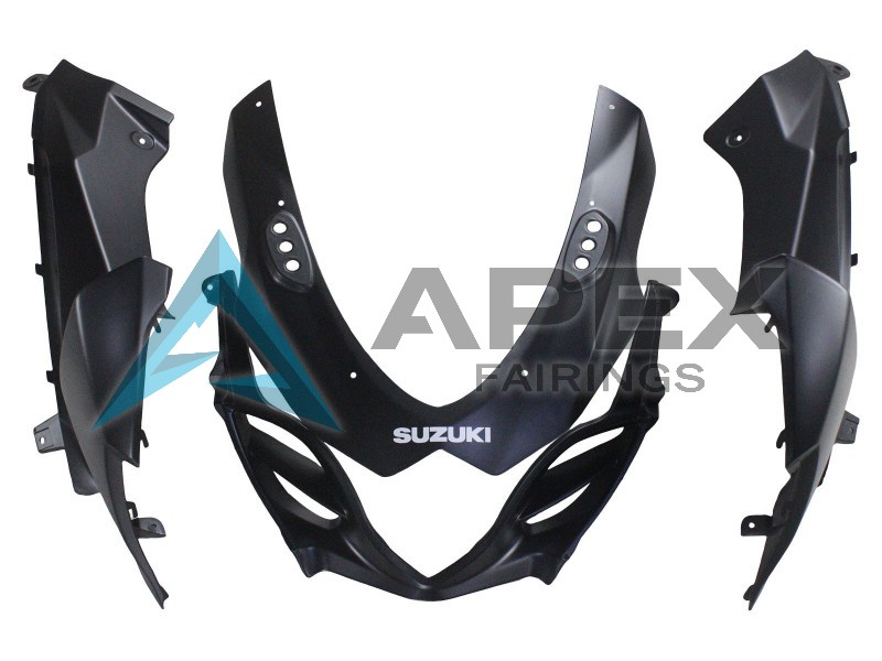Matte Black Red Decal - Suzuki GSX-R1000 (2007-2008) ABS Fairings | Apex Fairings — view 4